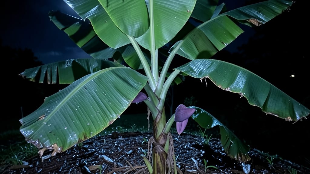 Banana Tree At Night Pruning: Frost-Resistant Trimming for Pacific Northwest Gardens