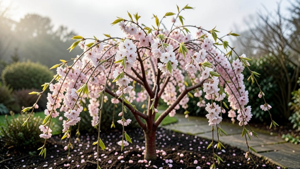Japanese Dwarf Weeping Cherry Tree: Graceful Canopy Pruning for Year-Round Elegance