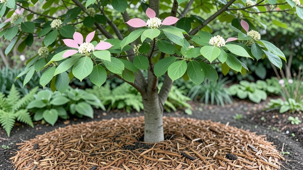 Mulch for Dogwood Trees: Moisture-Retaining Shield Against Root Stress