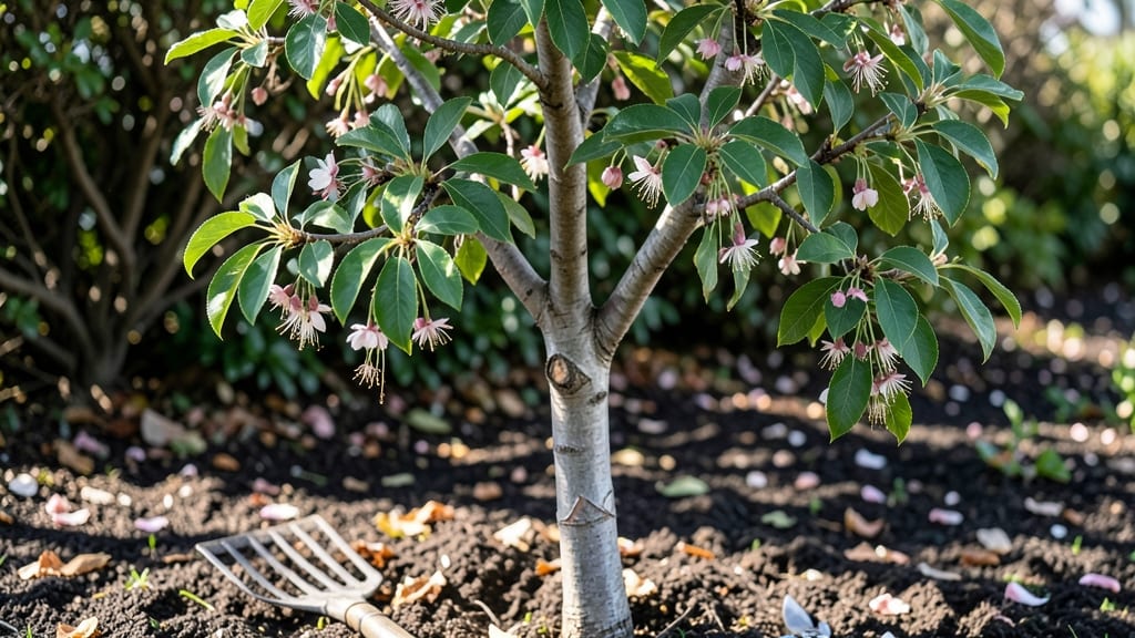 Ornamental Almond Tree: Pacific Northwest's Year-Round Beauty with Minimal Pruning