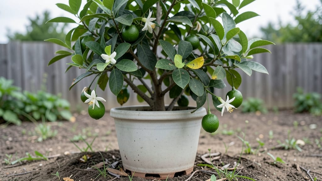 Potted Lime Tree: Year-Round Citrus Harvest in Containers